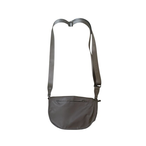 LOLE Crossbody Bag Womens Brown Beige Lightweight Nylon Everyday Flap Pocket - Picture 8 of 12